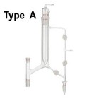 Lab Glassware Distillation Head Set Straight Serpentine Type Chemistry