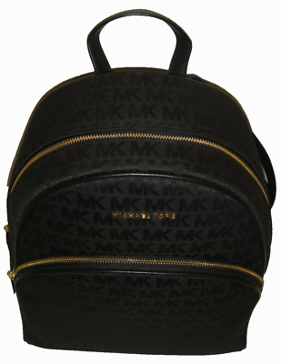 Michael Kors Abbey LG Monogram Backpack MK Large DESIGNER Bag for sale  online | eBay