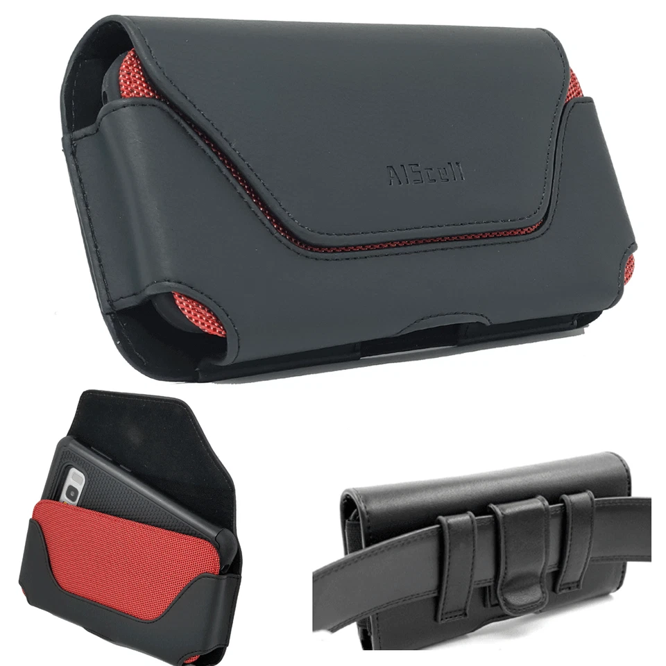 For Motorola One 5G UW,Moto G 5G,G Stylus 5G,Rugged Belt Clip Holster Case Pouch - Image 4 of 4