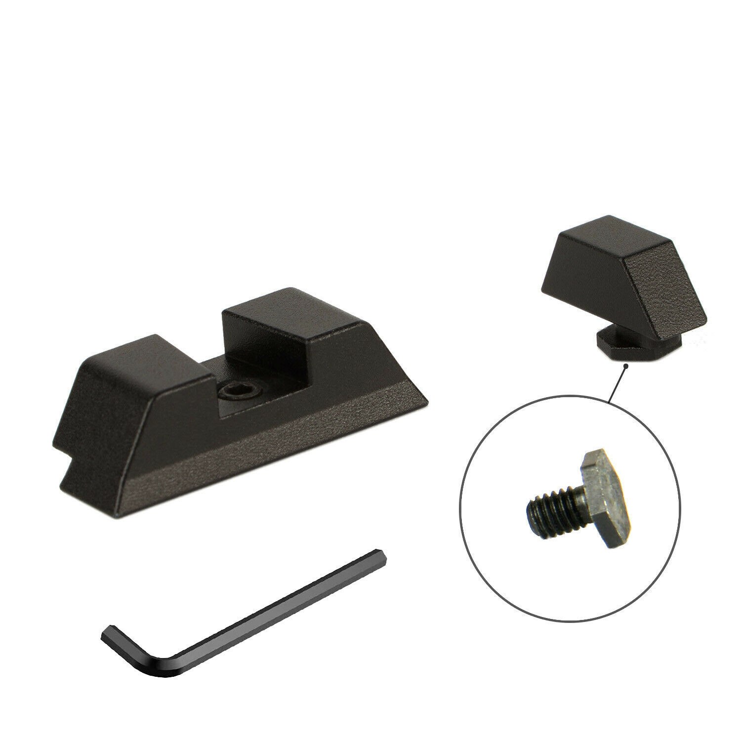 Glock 19 17 Red Night Sight Glow in The Dark Sights-img-2