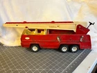 Vintage 1970’s Tonka 25" Metal Fire Truck with Swivel & Extension Ladder # 13200