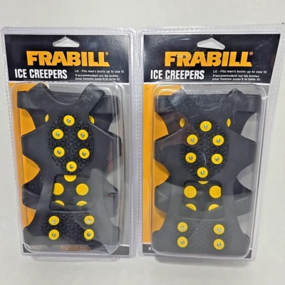 Frabill Ice Creepers Men's L (Up to Size 10) Model #7007 Lot of 2 - Image 1 of 4