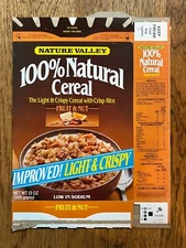 1987 Nature Valley 100% Natural Cereal Fruit Nut Cereal Box