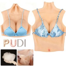 C-G Cup Realistic Fake Boobs For Crossdresser Silicone Breast Forms Breast Plate