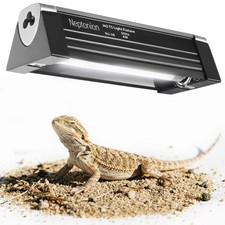 4W Reptile T5 HO UVB 6.5" 10.0 Light Fixture with Tube, Dedicated UVB Spot Ho...