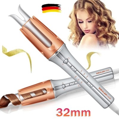 Automatische Lockenstab 32mm 3 Temperaturstufen Selbstrotierender Lockenwickler