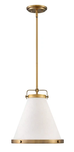Lacquered Brass LED Pendant from the Lexi Collection - Picture 1 of 2