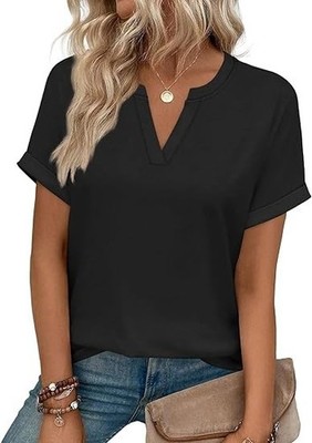 Womens Blouses Spring Tops Short Sleeve Shirts Dressy Casual Summer Vacation Fas