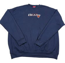 Vintage Chicago Bears Sweatshirt Men XL Blue Crewneck Pullover Y2K 2000s NFL
