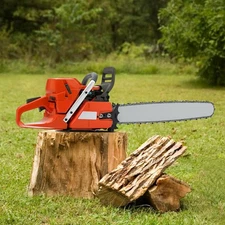 71CC 28" Gasoline Chainsaw Cordless Power Chain Saw Wood Cutting 2-Stroke Engine