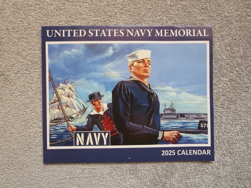U.S. Navy Memorial 2025 Calendar - 12 Month - "Navy Recruiting Poster" Theme