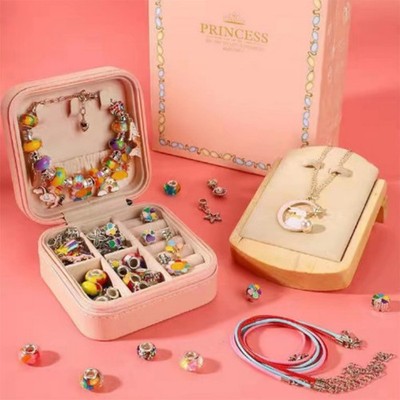 Armband Making Kit Perlen Schmuck Charms Anhänger Set DIY Craft Kinder Geschenk