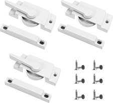 3 Pack Window Sash Locks - Sliding Window Latch Replacement for Single-Hung and