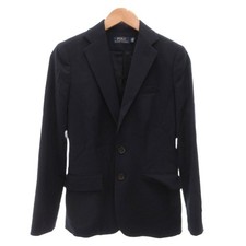 Polo Ralph Lauren Navy Blazer Wool Blend 3-Button Women's 0 Tailored Jacket