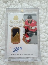 2023-24 Upper Deck The Cup Gold RPA Patch Justin Sourdif RC Auto 21/24 #152