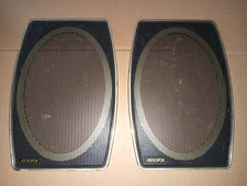 2x Vintage Audiovox Tryvox 6x9 Car Speaker Grille Covers 2x Vintage Audiovox Tryvox 6x9 Car Speaker Grille Covers