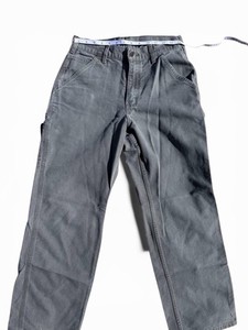 Carhartt Men's Work Pants Gray Canvas Utility Pocket Construction 30x30