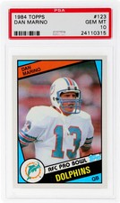 Dan Marino 1984 Topps #123 ROOKIE PSA 10 Gem ...