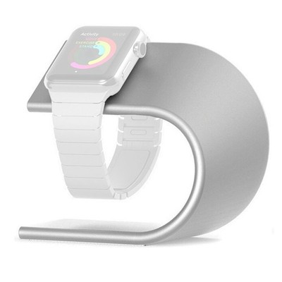 Halterung Ladestation für Apple Watch 7 - 45mm Watch 7 - 41mm, silber