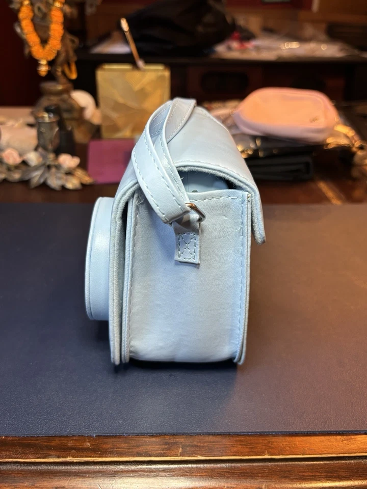 Fujifilm Instax Mini 7+ azul claro con estuche no funciona solo para piezas Foto 3 de 4