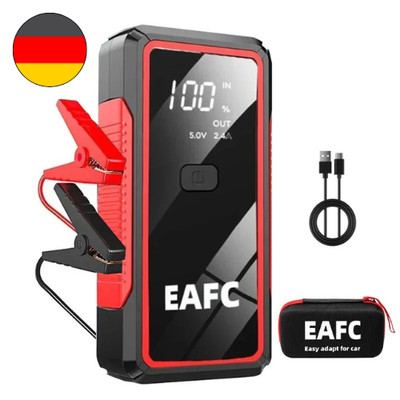 Auto Starthilfe Powerbank 2000A Batterie Booster 12V LCD Display mit Tasche