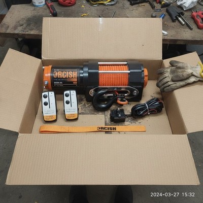 ATV/UTV 3500 lb Electric Winch - Built-in Safety Options & Quick Assembly Design