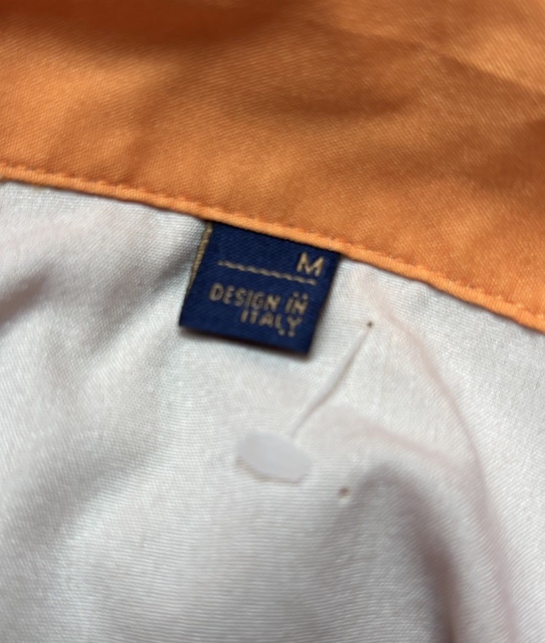 Design in Italy Hawaiian Palm Trees Beaches Shirt Men's Button Down WINDSURE M