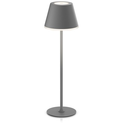 Brandson LED Schreibtischlampe Dimmbar 3 Lichtmodi mit Akku Anthrazit