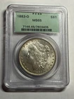 1883-O Morgan Silver Dollar Coin PCGS MS65 OGH