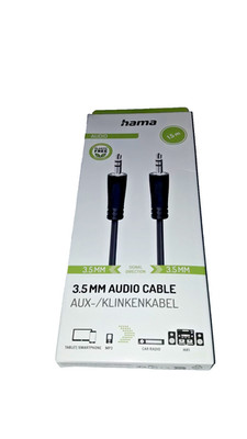 Audio Stereo Klinkenkabel Anschlusskabel 3,5mm Jack  1,5m  Schwarz KK2