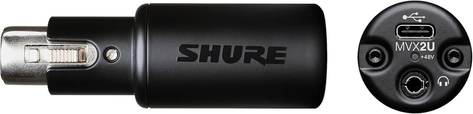 Shure MVX2U Digital Interface XLR-to-USB with Headphone Jack Integrated Pre-amp - Image 4 of 4