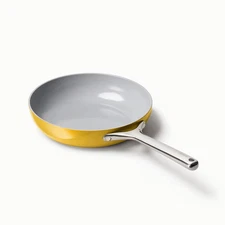 Caraway Home 10.5" Fry Pan Marigold: Nonstick Ceramic, Stainless Steel