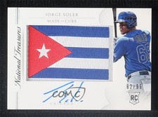 2015 Panini National Treasures Made in 62/99 Jorge Soler #43 Auto 8p8