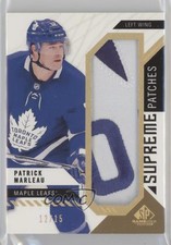 2018-19 Upper Deck SP Game Used Supreme 12/15 Patrick Marleau #PA-PM Patch 2d8