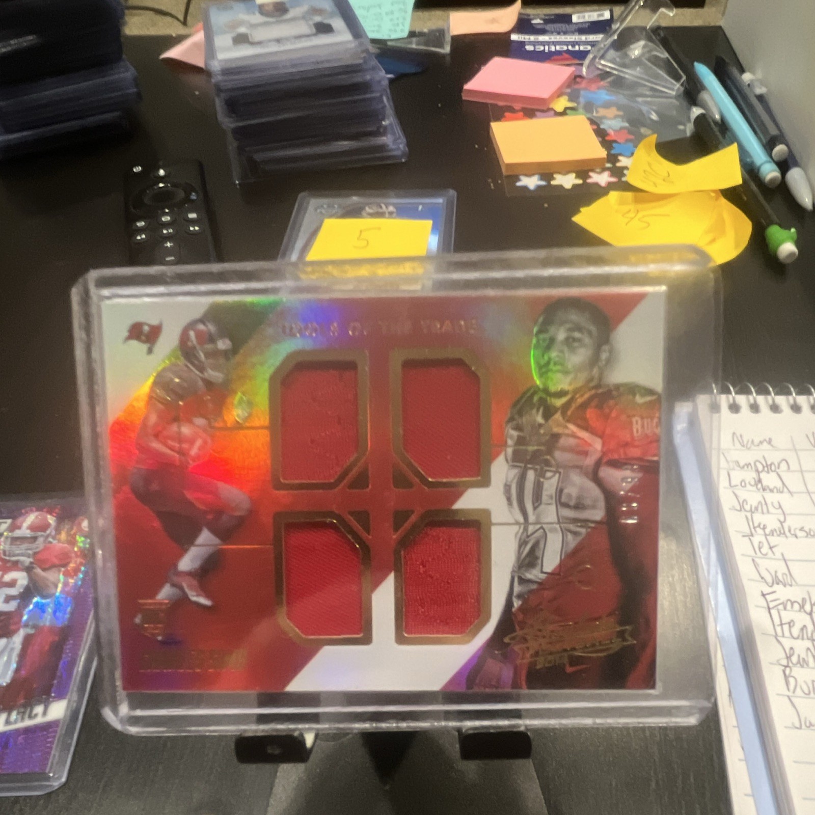 Panini 2014 Absolute Charles Sims Rookie Tools Trade Quad Spectrum Q-CS /10