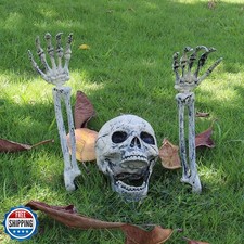 AISENO Realistic Skeleton Stakes Halloween Decorations Outdoor for Lawn Garde