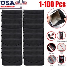 Faraday Bag RFID Signal Blocking Shielding Pouch Cell Phone Wallet Blocker Lot