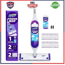 Swiffer PowerMop Multi Surface Floor Mop Cleaning Kit for Wood Tile and Vinyl