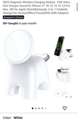 Wireless Charging Dock, iPhone 17/16/15/14/13/12 Pro Max, Apple Watch & Airpods