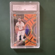 Panini Select 2023-24 Anthony Davis #181 Orange Shock TCS Graded Lakers