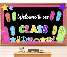 Welcome Back to School Bulletin Board Decorations Set Colorful for Classroom