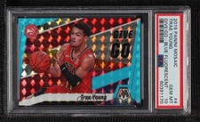 2019-20 Mosaic Give and Go Fluorescent Blue Prizm 2/15 Trae Young #4 PSA 10 02zh