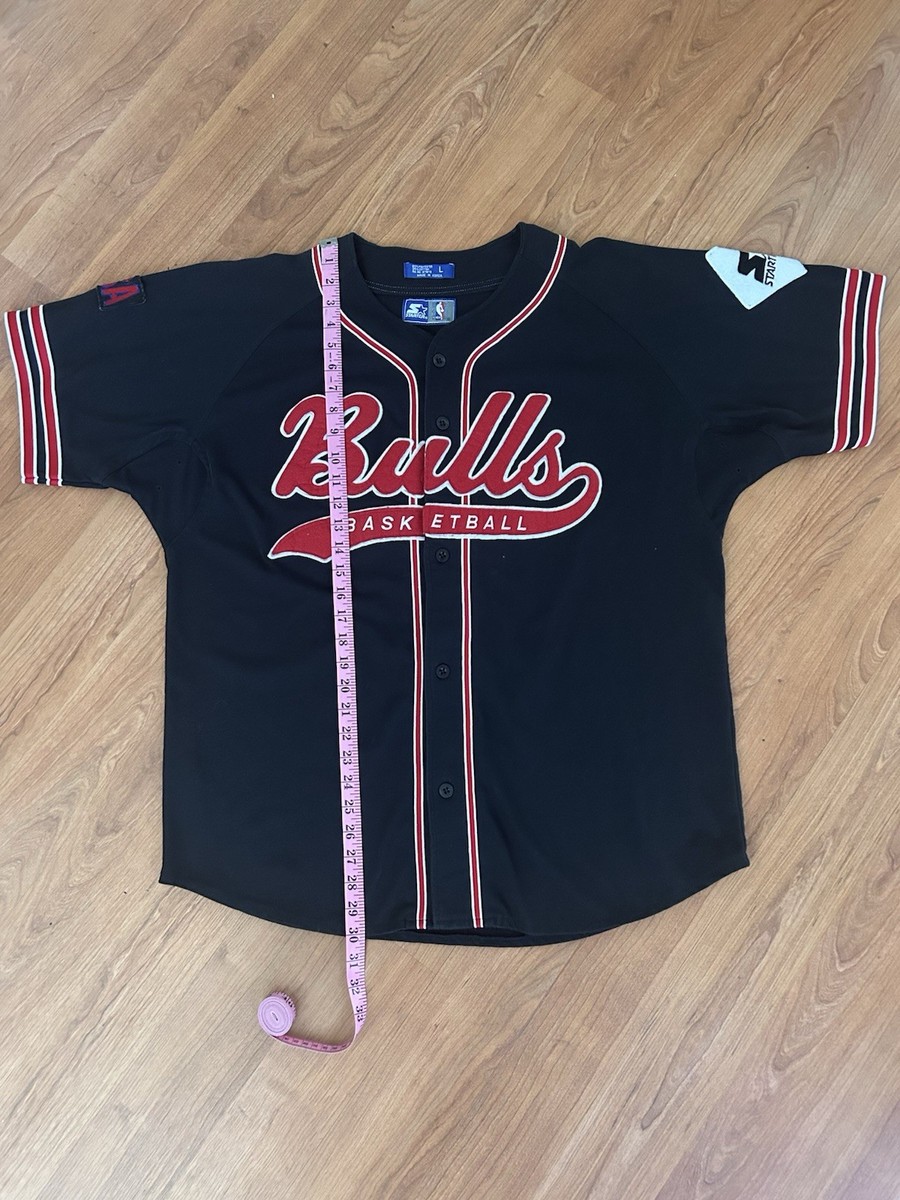 Maillot Vintage Starter Chicago Bulls - Années 90 - Taille L - Rouge - Occasion