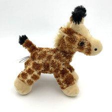 Aurora Gigi Giraffe Plush Beanbag Brown Mini Stuffed Animal 8" Floppy Soft Toy