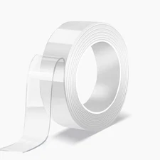 GINNVA Nano Tape Double 9.85'×1.18×0.07 In Set of 1, Clear 