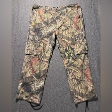 Mossy Oak Camo Cargo Pants mens 44-46 XXL green brown hunting comfort outdoors