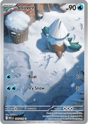 SNOVER 140/132 MEGA EVOLUTIONS POKEMON (ILLUSTRATION RARE, NM)