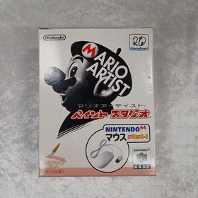 Nintendo Mario Artist Paint Studio 64DD Software with N64 Mouse Bundle Used