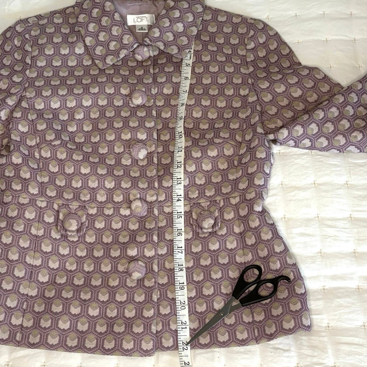 Loft Tapestry Design Button Up Blazer Women's 4 L… - image 13