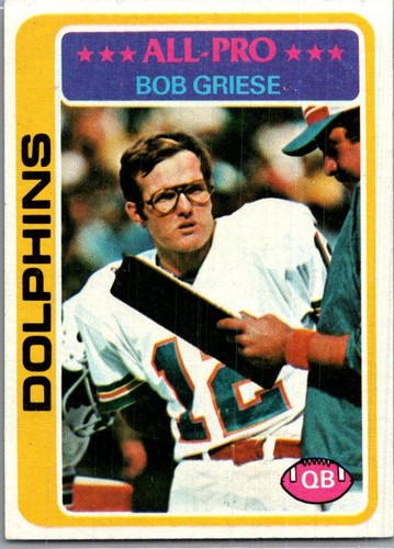 1978 Topps #120 Bob Griese - Picture 1 of 2